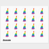 nieuwe hampshire pride . ronde sticker (Vel)