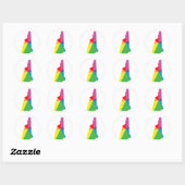 nieuwe hampshire pride . ronde sticker (Vel)