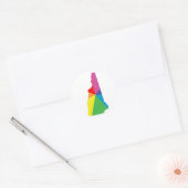 nieuwe hampshire pride . ronde sticker (Envelop)
