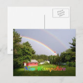 Nieuwe Hampshire-regenboog Briefkaart (Voorkant / Achterkant)