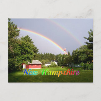 Nieuwe Hampshire-regenboog Briefkaart