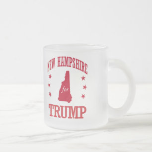 NIEUWE HAMPSHIRE VOOR DONALD TRUMP MATGLAS KOFFIEMOK