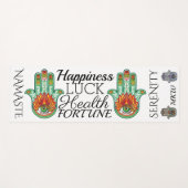 Nieuwe Hamsa Hand Yoga Mat - Bekijk Terug (Voorkant (horizontaal))