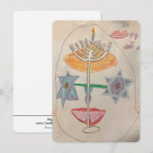 Nieuwe Hanukkah kaart! Feestdagenkaart (Voorkant / Achterkant)