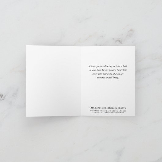 Nieuwe 'Happy Closing Day Blue Paint Chip' Notitiekaartje (Binnen)