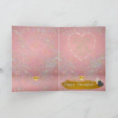 Nieuwe Happy Hanukkah roze Tones Menorah-kaarten (Binnen)