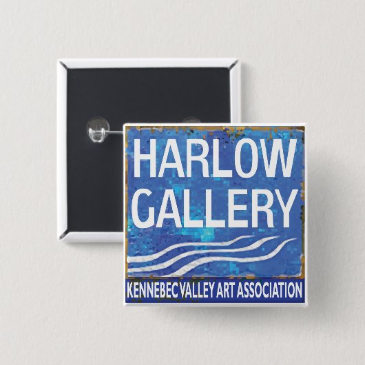 NIEUWE Harlow Galerij-logo button (Voorkant /achterkant)