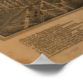 Nieuwe Haven Connecticut 1879 Antiek Panorama Poster (Hoek)