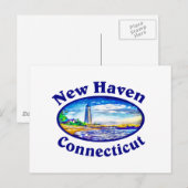 Nieuwe Haven, Connecticut Briefkaart (Voorkant / Achterkant)