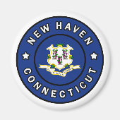 Nieuwe Haven Connecticut Magneet (Voorkant)
