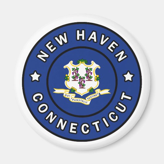 Nieuwe Haven Connecticut Magneet (Voorkant)