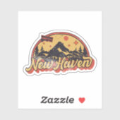 Nieuwe Haven, Connecticut Sticker (Vel)