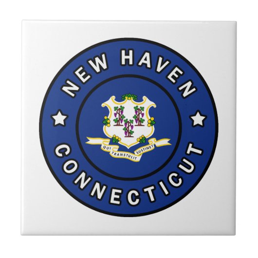 Nieuwe Haven Connecticut Tegeltje (Voorkant)