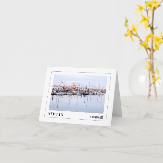 Nieuwe haven, Cornwall Kaart (Gele Bloem)