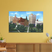 Nieuwe Haven, CTView van over de Groenen Canvas Afdruk (Insitu (Woonkamer))