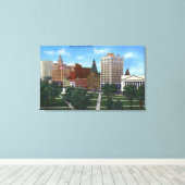 Nieuwe Haven, CTView van over de Groenen Canvas Afdruk (Insitu (Houten vloer))