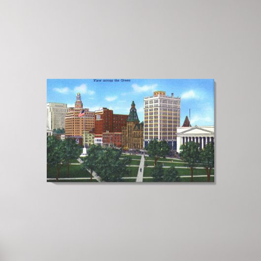 Nieuwe Haven, CTView van over de Groenen Canvas Afdruk (Voorkant)