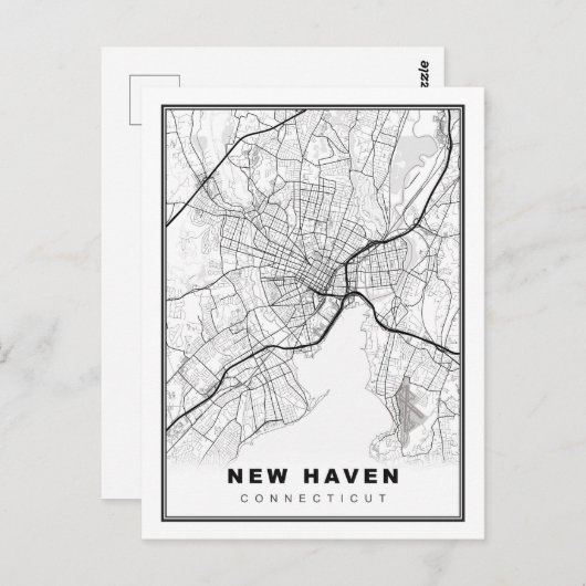 Nieuwe Haven Map Briefkaart (Voorkant / Achterkant)