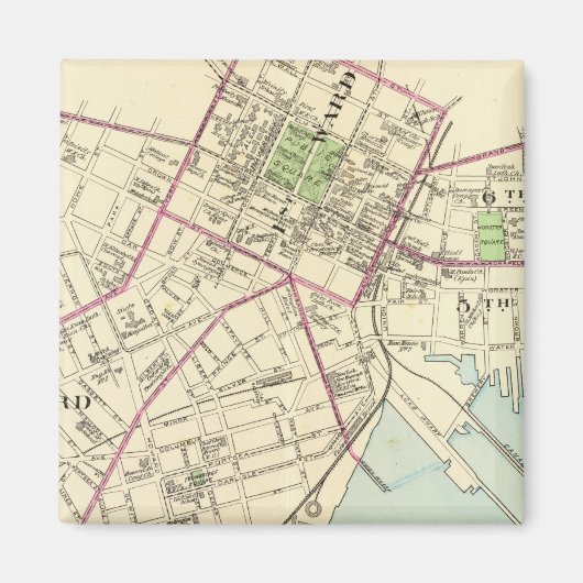 Nieuwe Haven Map Magneet (Voorkant)