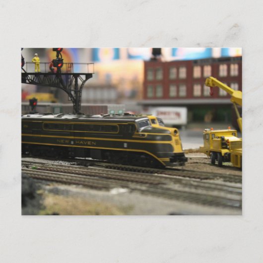 nieuwe haven spoorweg dl-109 briefkaart (Voorkant)