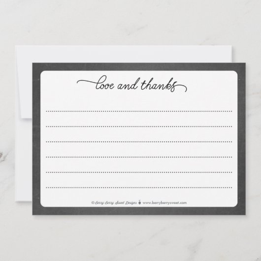 Nieuwe heer en mevrouw trouwfoto Dank u kaart (Achterkant)