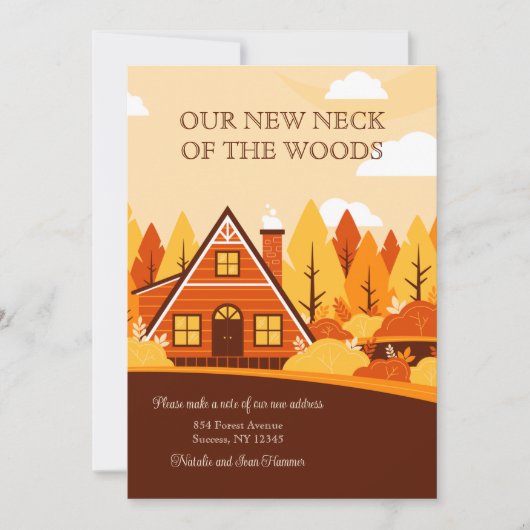 Nieuwe herfst-aankondiging voor thuis aankondiging (Voorkant)
