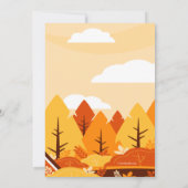 Nieuwe herfst-aankondiging voor thuis aankondiging (Achterkant)