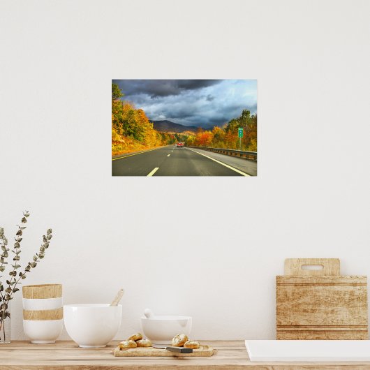 nieuwe herfst van hampshire bladernajaar engeland poster (Keuken)