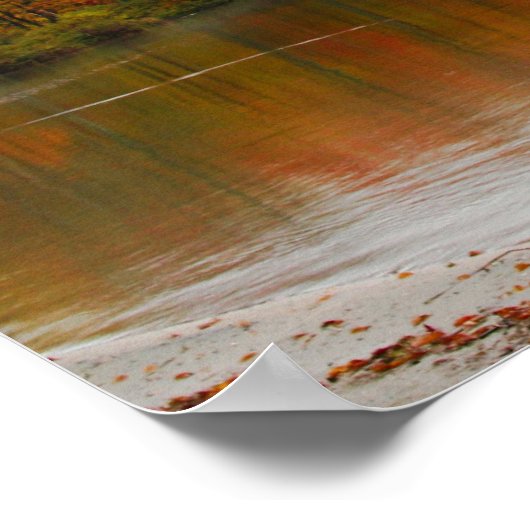 nieuwe herfst van hampshire - foliage - echo - mee poster (Hoek)