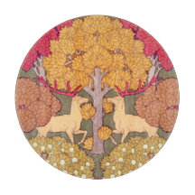 Nieuwe herfstbomen en herten  herfst