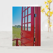 Nieuwe het gelukwens-Rood van de Baan open deur Kaart (Gele Bloem)