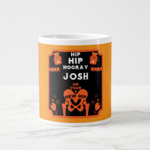 Nieuwe heup wordt beter grote koffiekop