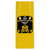 Nieuwe heupprothese wordt beter wijn cadeautas (Achterkant)