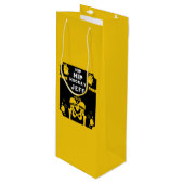 Nieuwe heupprothese wordt beter wijn cadeautas (Voorkant Gekanteld)