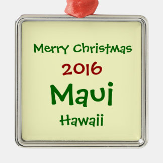 NIEUWE HOLIDAY-ORNAMENT MAUI HAWAII CHRISTMAS 2016 METALEN ORNAMENT