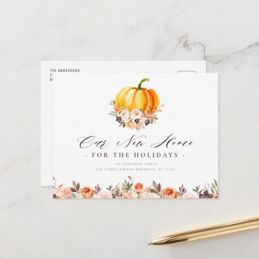 NIEUWE HOLKANTIETHUIS, Thanksgiving bewegend Brief Briefkaart (Voorkant / Achterkant in situ)