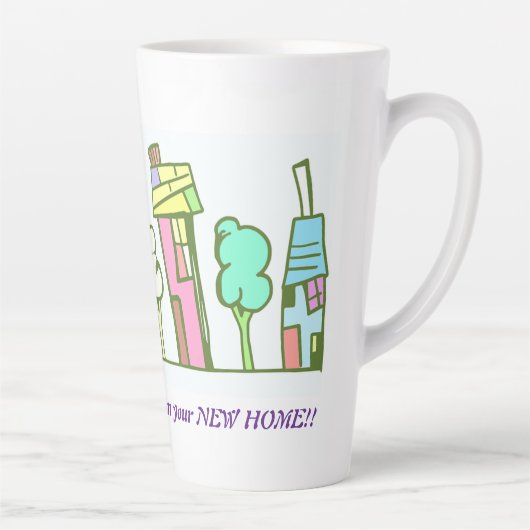 Nieuwe Home Aangepaste Latte Mok ontworpen door Ed (Rechts)