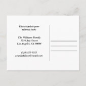 Nieuwe Home Adres Aangepaste Huis Foto Aankondigingskaart (Achterkant)