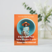 Nieuwe Home Adres Party aankondiging Briefkaart (Staand voorkant)