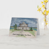 Nieuwe Home-briefkaart Kaart (Gele Bloem)