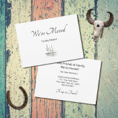 Nieuwe Home Desert Cactus Bewegende adreswijziging Aankondiging