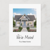 Nieuwe Home Eenvoudige foto Adreswijziging Aankondigingskaart (Voorkant)