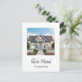 Nieuwe Home Eenvoudige foto Adreswijziging Aankondigingskaart (Staand voorkant)