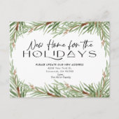 Nieuwe Home Feestdagen Pine Branch Bewegende Aanko Uitnodiging Briefkaart (Voorkant)