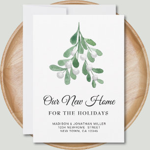 Nieuwe Home Feestdagen Verhuizen Aankondiging