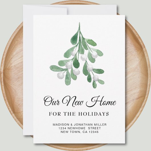 Nieuwe Home Feestdagen Verhuizen Aankondiging