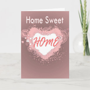 Nieuwe Home felicitatiekaart Kaart