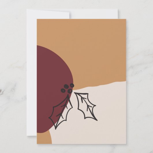 Nieuwe Home Foto Holly en Gold Arch Vakantie Verhu Aankondiging (Achterkant)