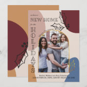 Nieuwe Home Foto Holly en Gold Arch Vakantie Verhu Aankondiging (Voorkant / Achterkant)