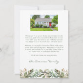 Nieuwe Home Foto Vakantie Kaart (Achterkant)